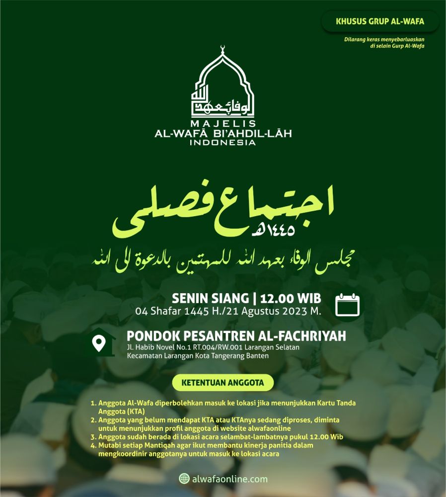 IJTIMA FAHSLI MUHARRAM 1445 H - JAKARTA